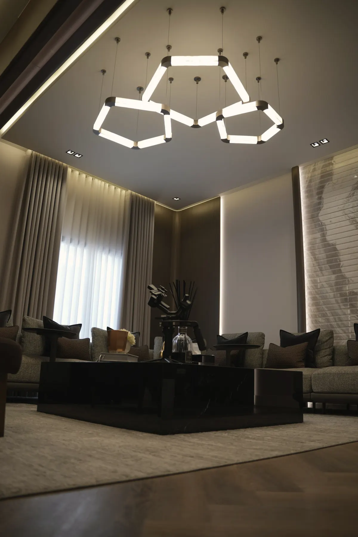 Stone & Walnut Residence, full home